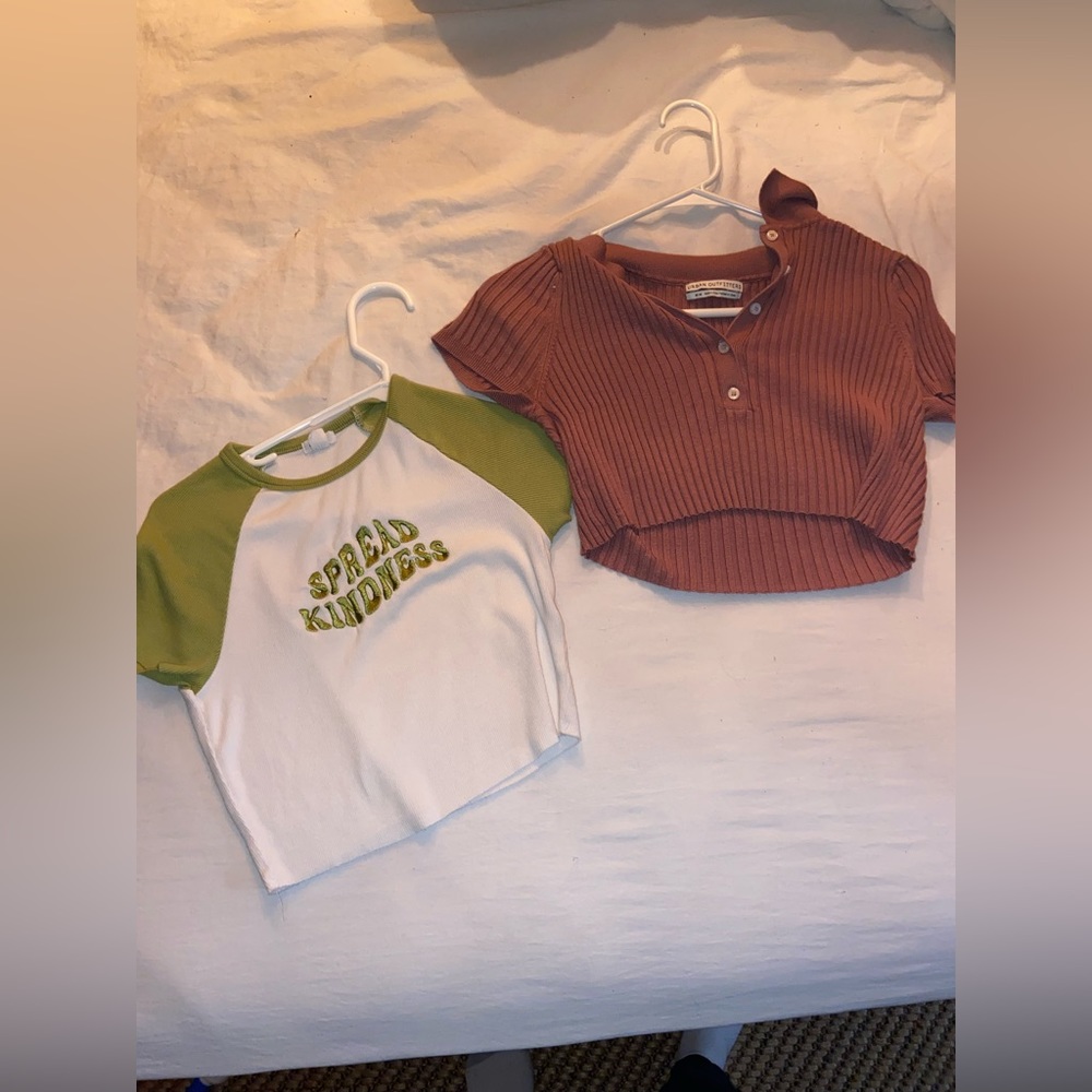 two cute crop tees from garage and urban outfitters